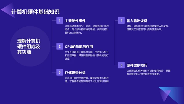 蓝色科技风教育培训IT技术PPT模板