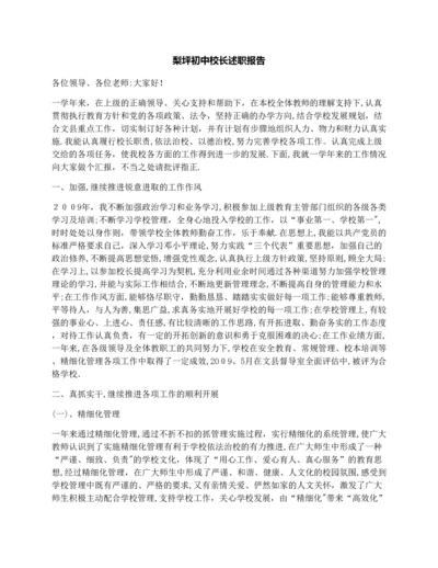 梨坪初中校长述职报告.docx