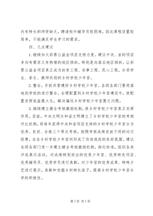 学校少年宫建设情况调研报告.docx