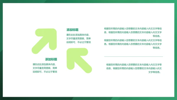 简约绿色项目总结汇报PPT模板