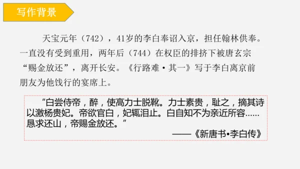 14 诗词三首《行路难（其一）》课件