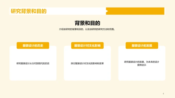 黄色插画服装设计专业毕业答辩PPT模板