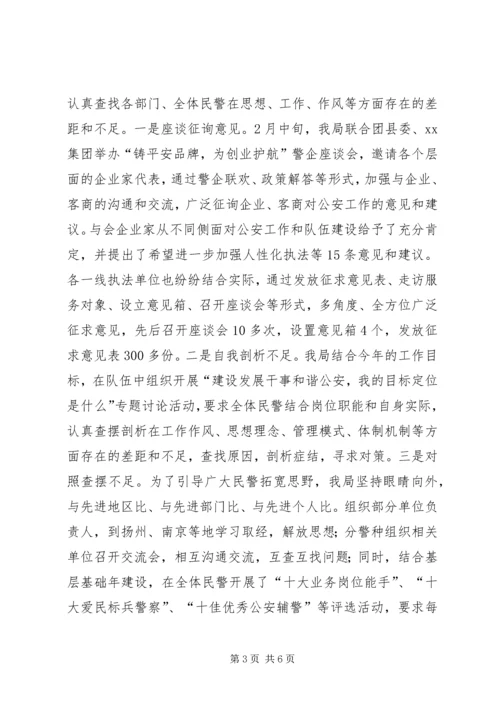 开展解放思想大讨论情况的汇报.docx