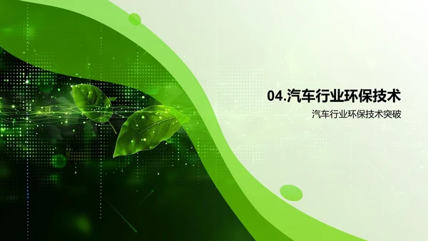 汽车行业环保发展