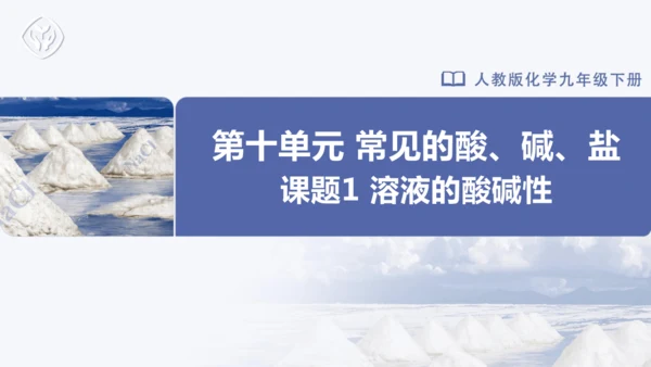 第十单元课题1 溶液的酸碱性 课件(共23张PPT)