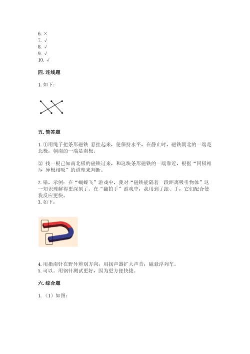 教科版小学科学二年级下册 期末测试卷附答案（满分必刷）.docx