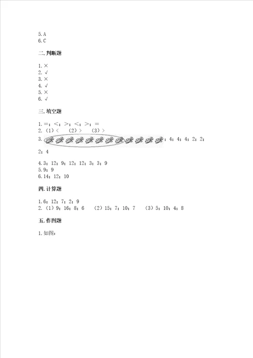 苏教版一年级下册数学第一单元 20以内的退位减法 测试卷精品夺冠系列