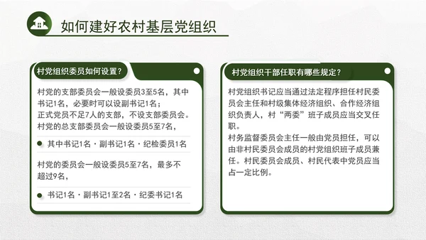 基层党建党课 PPT 建好农村基层党组织