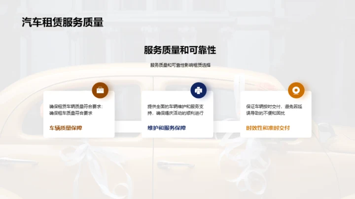 汽车租赁服务的婚庆应用