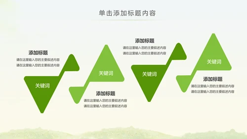 绿色低碳环保低碳绿色出行动态PPT模板