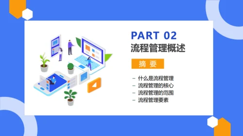 公司流程管理培训蓝色通用PPT模板