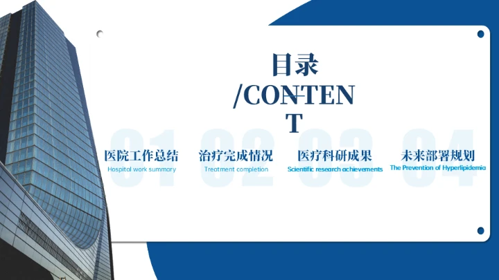 医疗行业医例工作汇报通用PPT模板