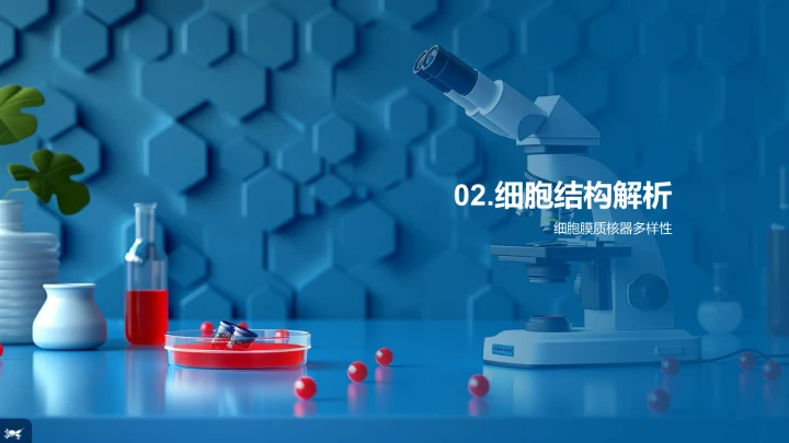 细胞学授课PPT模板