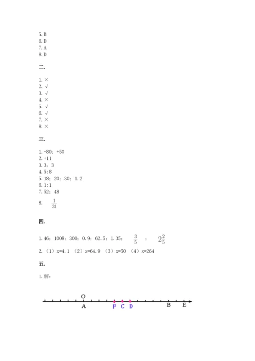 洛阳市小学数学小升初试卷附答案【b卷】.docx