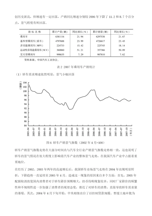 我国汽车市场景气分析.docx