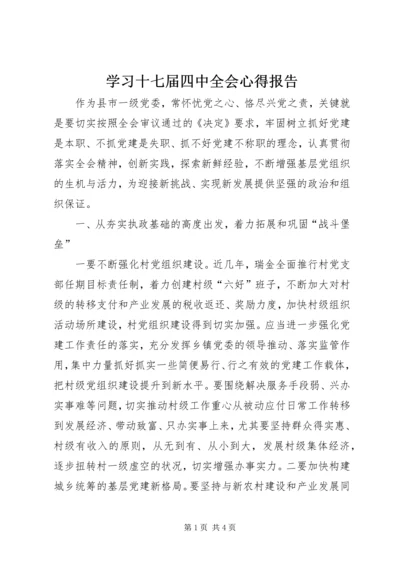 学习十七届四中全会心得报告.docx