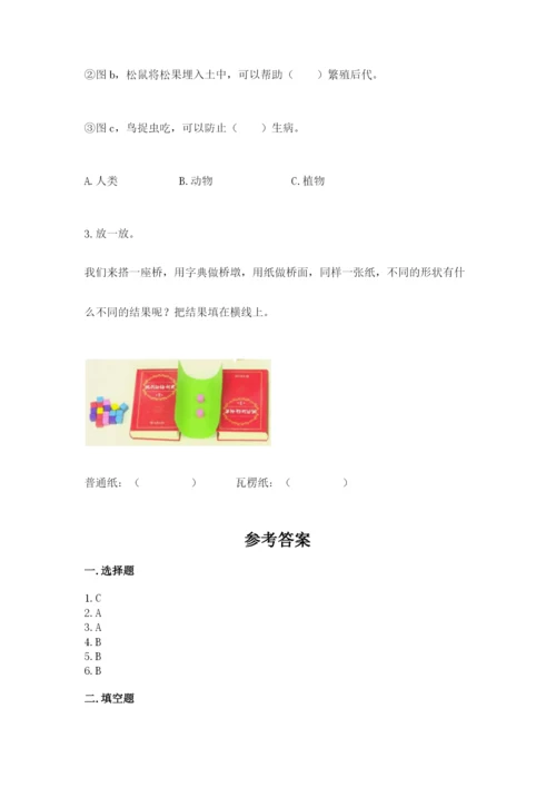 教科版二年级上册科学期末测试卷（易错题）.docx