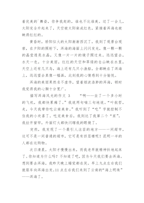 描写洱海风光的作文.docx