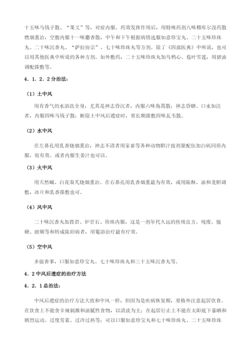 以藏医学浅谈中风及中风后遗症-.docx