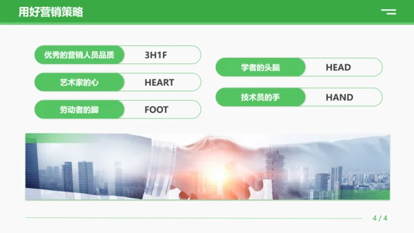 绿色商务营销技巧和营销方法策略公司企业员工知识培训PPT