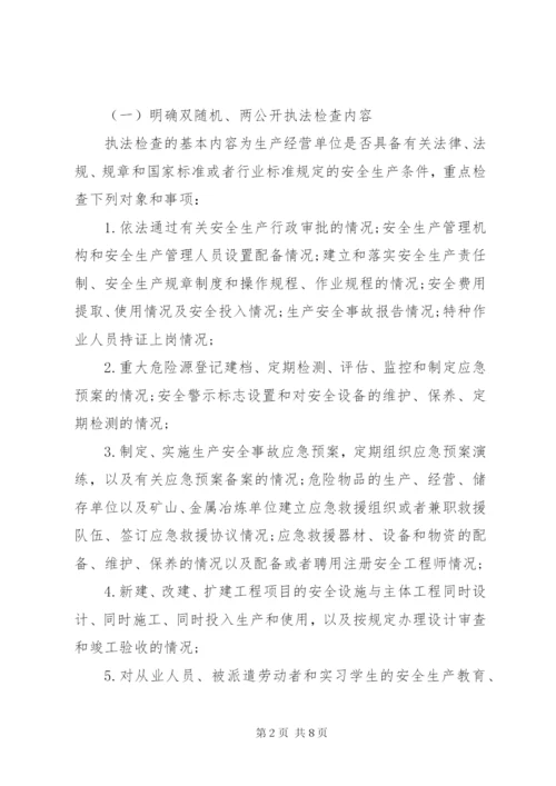 双随机一公开自查报告范文某年.docx