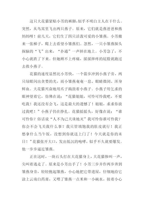 拯救小燕子作文.docx