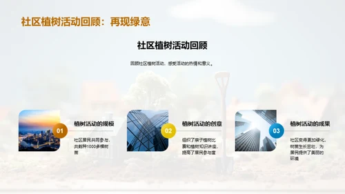 社区植树，你我共参与