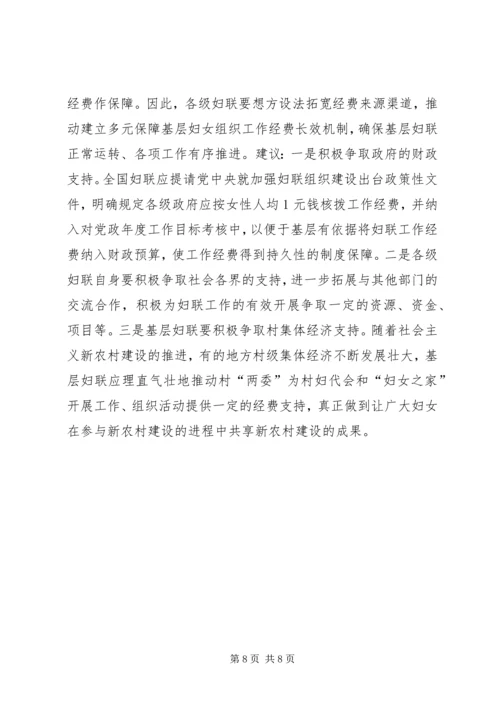 妇女之家建设情况调研报告.docx