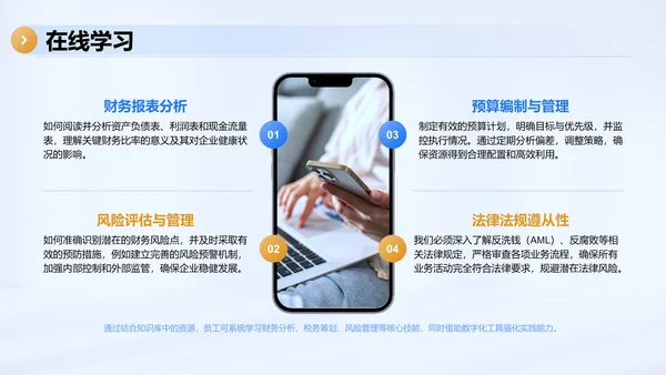 蓝色商务风企业人才成长计划PPT模板