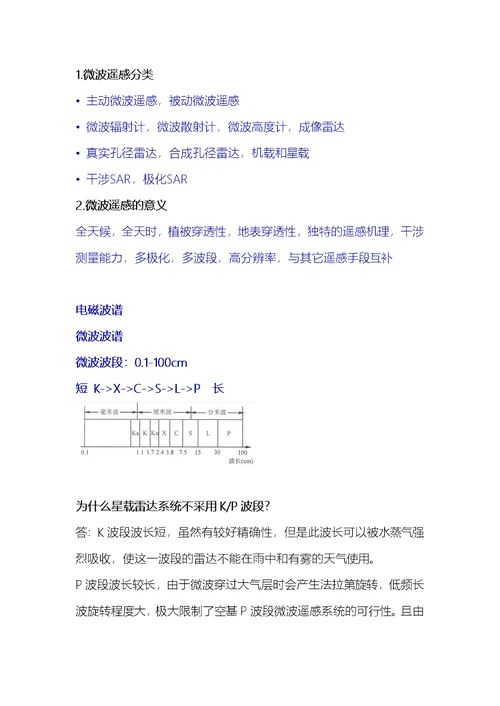 微波遥感期末知识点复习资料全(共14页)