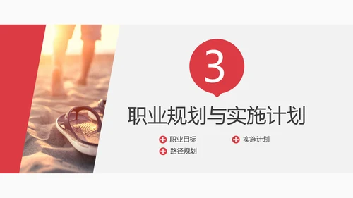沙漠独行人生规划PPT模板