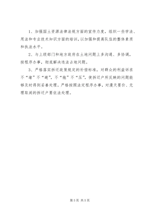 国土资源工作情况调研报告.docx