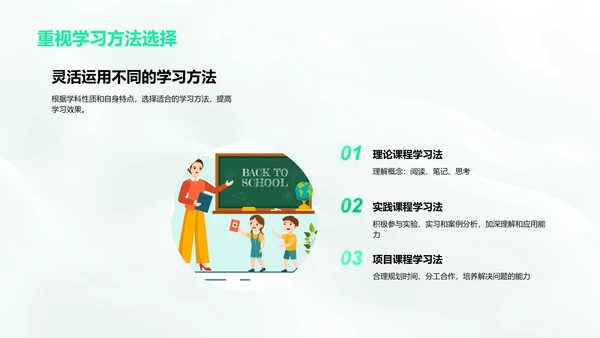 学期课程与学习策略PPT模板