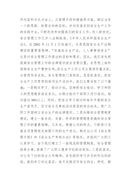 公司安全生产半年工作总结报告.docx