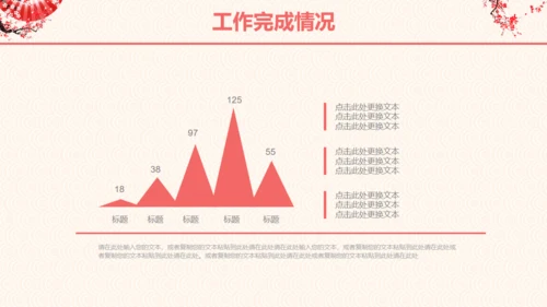 梅花折扇工作总结汇报通用PPT模板