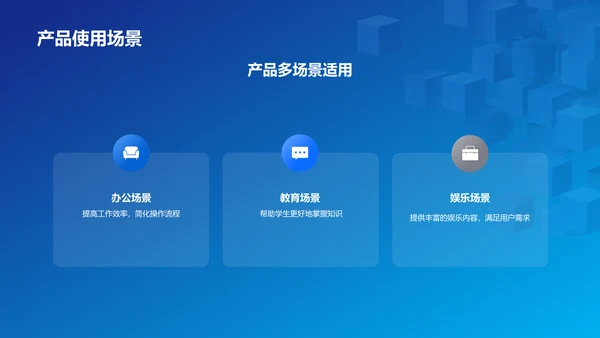 蓝色创意炫酷数字新时代内容领先未来PPT模板
