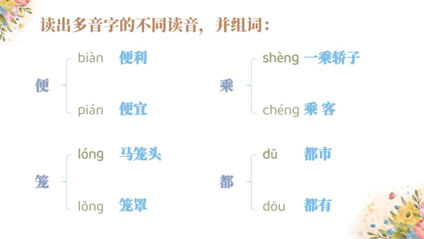 统编版语文三年级下册第三单元复习（课件）