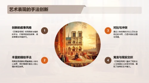 橙色复古读书笔记巴黎圣母院PPT模板