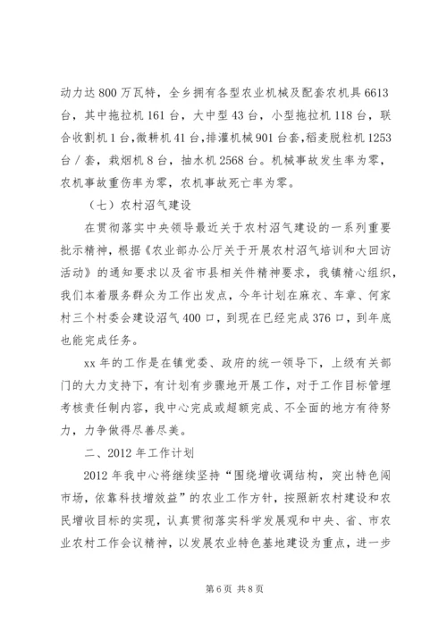 乡镇经济事务服务中心工作总结范文.docx