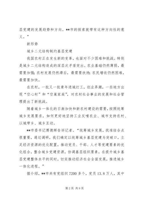 统筹城乡党建心得.docx