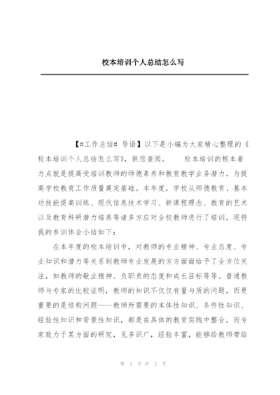 校本培训个人总结怎么写.docx