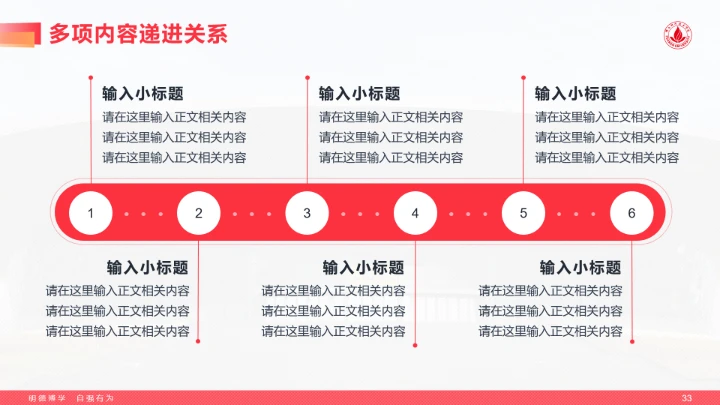红色风格佛山科学技术学院专属学术汇报毕业答辩通用PPT模板