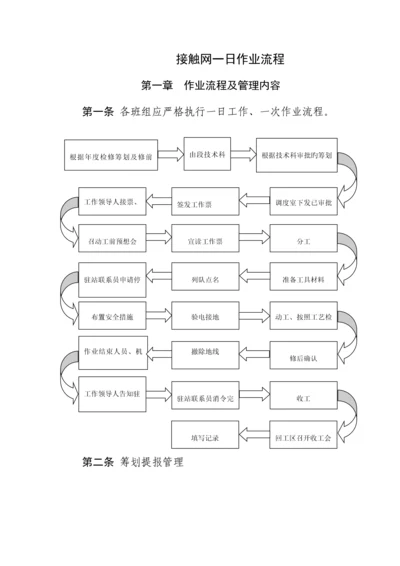 接触网一日作业标准流程.docx