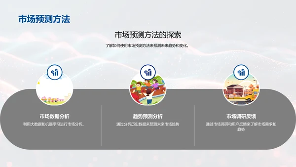AI办公效率提升讲座，蓝色背景通用PPT模板