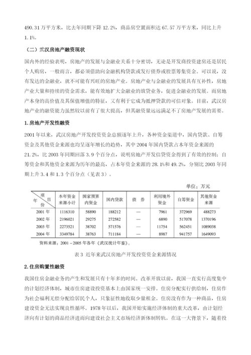 2005武汉房地产投融资情况分析.docx