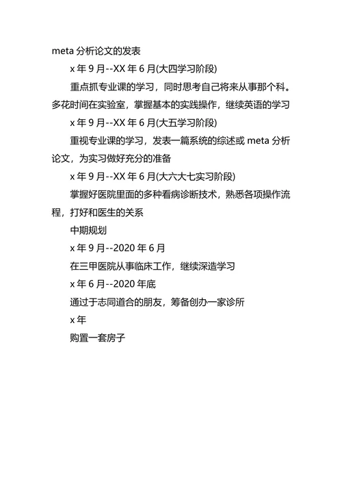 医学生临床医学大学生职业规划
