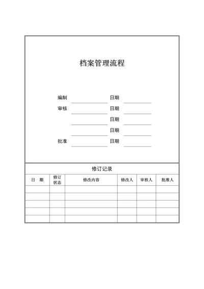 档案管理标准流程及新版制度.docx