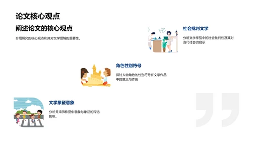 硕士文学答辩指南PPT模板