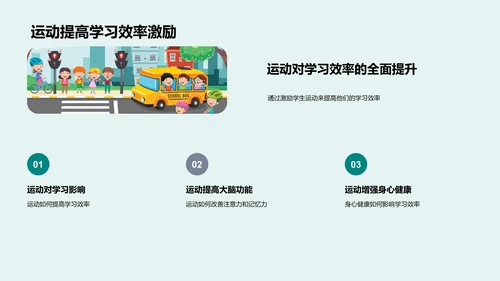 学习效率与运动PPT模板