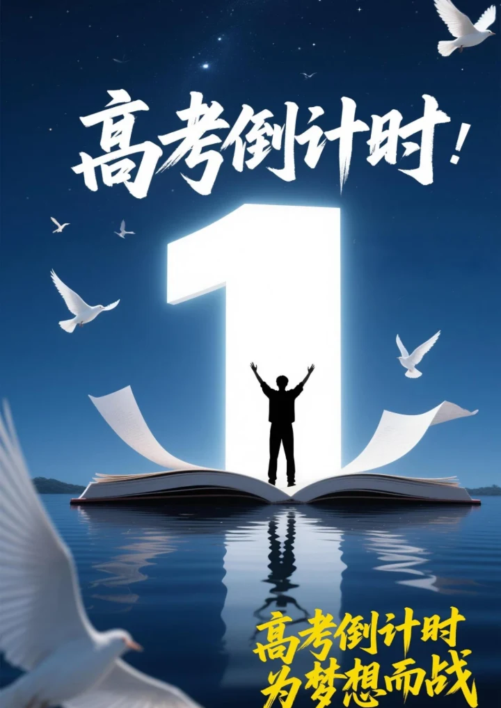 高考加油倒计时海报7